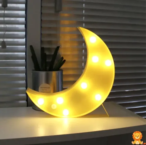 Mond Wandleuchte mit LED-Leuchtmittel