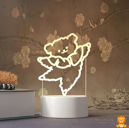 3D 跳舞熊灯