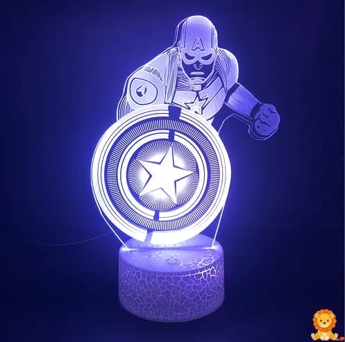 Captain America LED-lampa