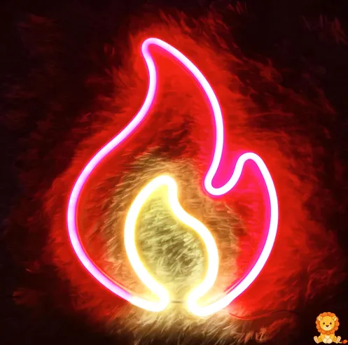 Lâmpada LED em forma de chama