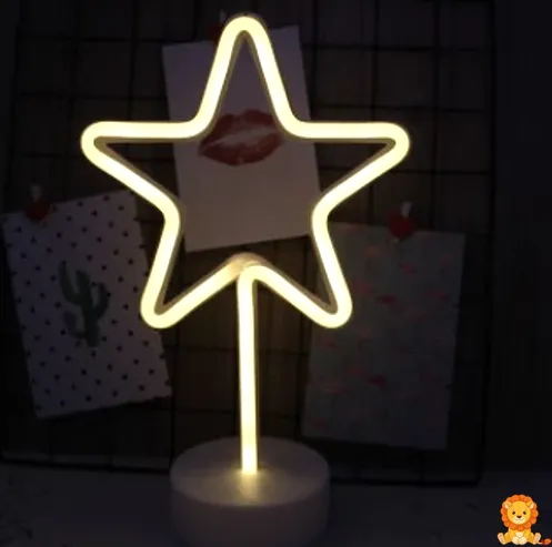 Sárga csillag alakú LED lámpa