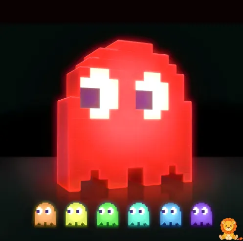 Színes Pixel Háborúk LED éjszakai fény