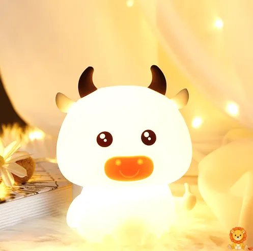 Veilleuse LED vache tactile
