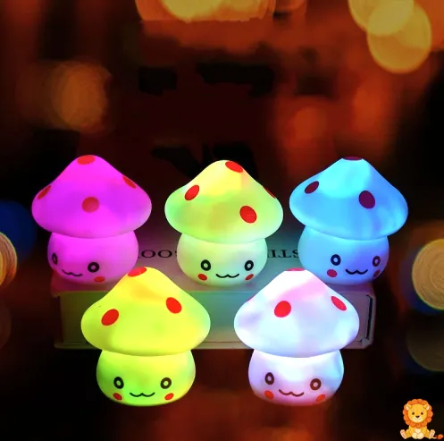 Mini mushroom night light