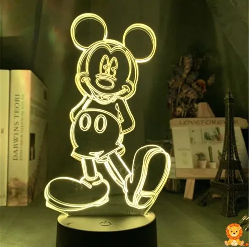 Disney Mikki Hiiri 3D Kosketusyövalo