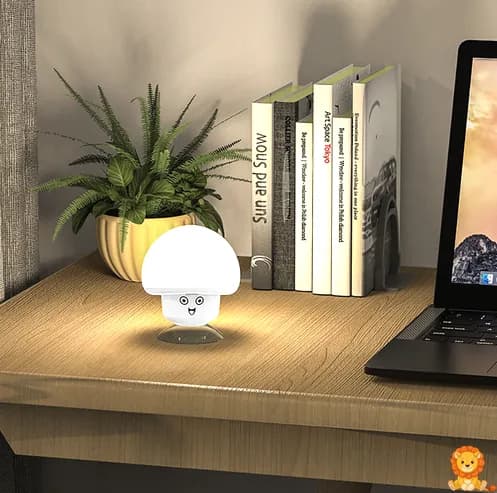 7-color mushroom night light
