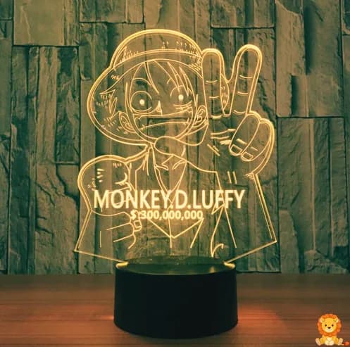 Nježna noćna svjetiljka Monkey D. Luffy i Ace