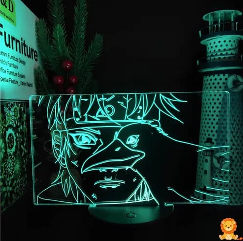 Naruto Uchiha Shisui LED noćna svjetiljka s detaljnim prikazom lika, savršena za obožavatelje Narutoa i animea. Dostupna s daljinskim upravljačem za jednostavnu kontrolu. - View 2