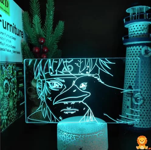 Naruto Uchiha Shisui LED noćna svjetiljka s detaljnim prikazom lika, savršena za obožavatelje Narutoa i animea. Dostupna s daljinskim upravljačem za jednostavnu kontrolu. - View 5