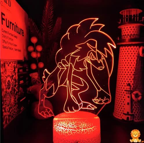 Pokemon Zwielichtform Wolwerock LED Nachtlicht