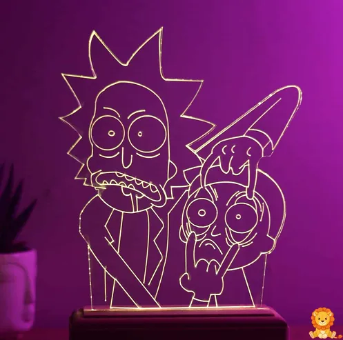 Rick i Morty LED noćno svjetlo
