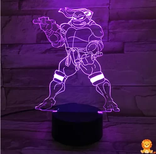 Luz nocturna LED de Tortuga Ninja