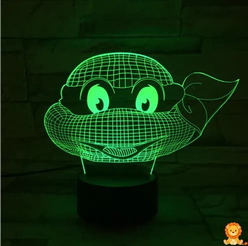 Luz nocturna LED de Tortuga Ninja