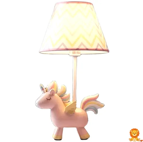 Rosa Einhorn Nachtlicht Nachttischlampe mit sanftem, warmem Licht, perfekt für Kinderzimmer und als beruhigendes Schlummerlicht. - View 2