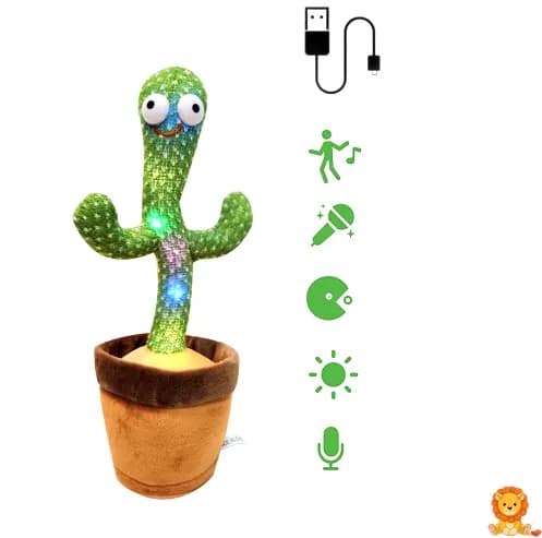 Cactus dansator muzical cu lumină de noapte