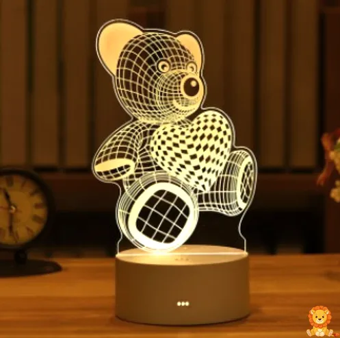 儿童3D小熊夜灯