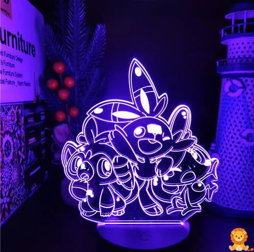 Luz de noche Pokémon iniciales de Galar