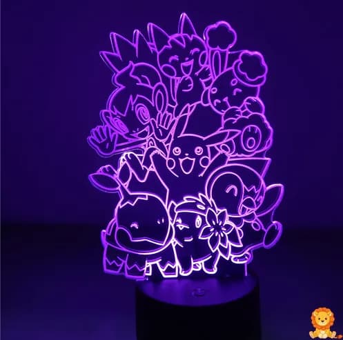 Luz nocturna de Pokémon iniciales de Sinnoh