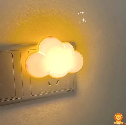 Lampka nocna LED w kształcie chmurki